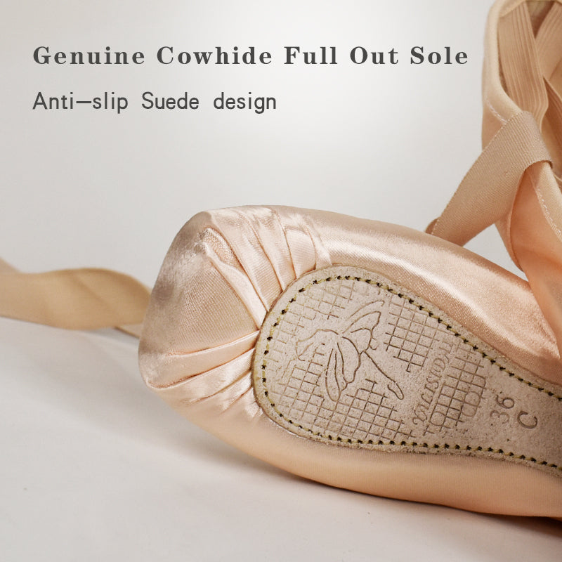 Yalisidai Pointe Shoes A800 satin platform suede cowhide outsole